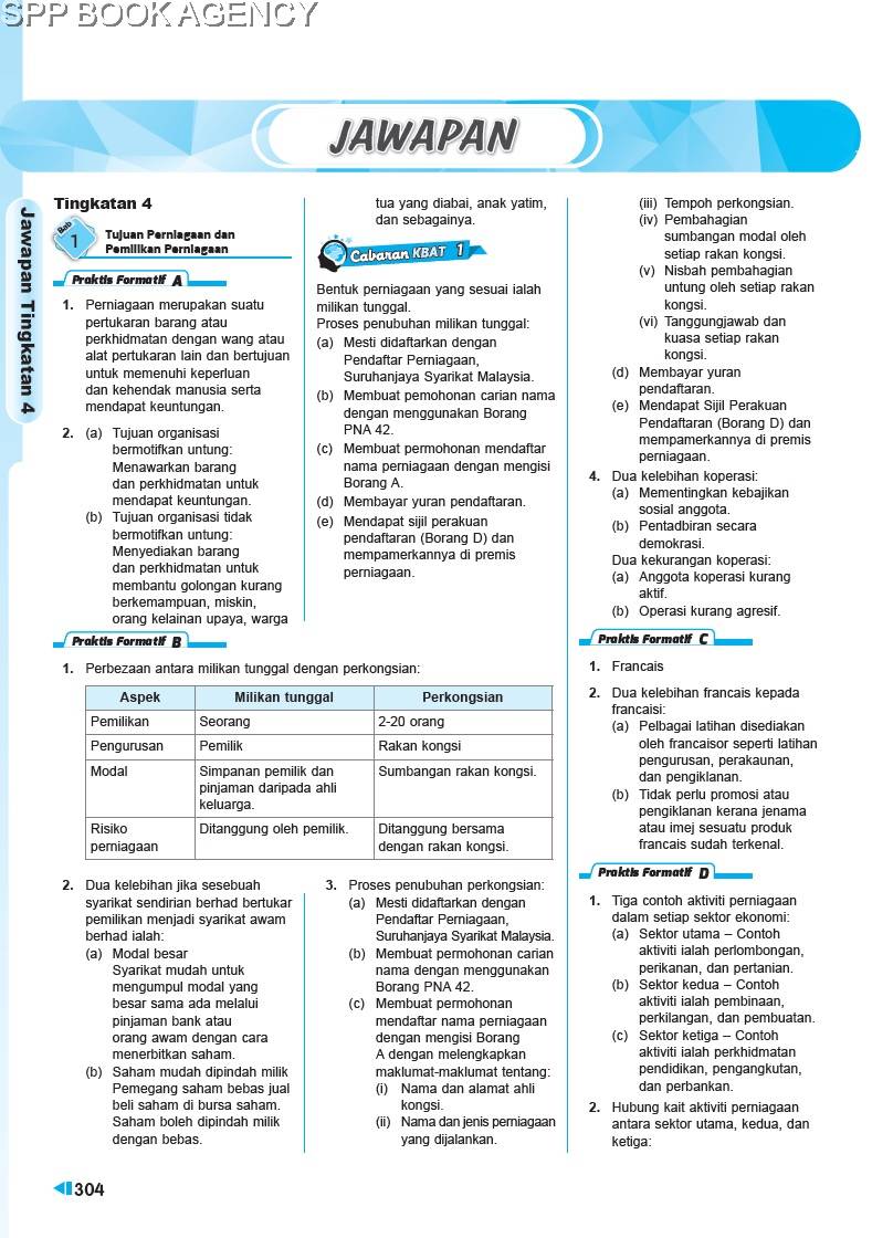Focus Perniagaan Spm Tingkatan 4 5
