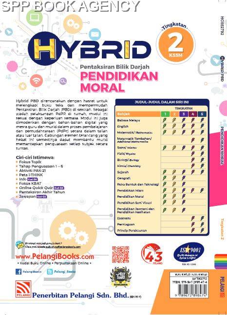 Pelangi Hybrid Pbd Kssm 2022 Pendidikan Moral Tingkatan 2